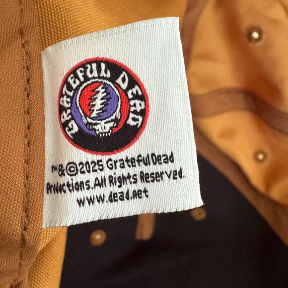 Grateful Dead Dancing Skeletons Patch Adjustable Snapback Hat - Picture 7 of 10